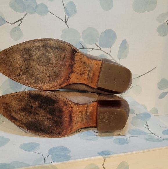 Frye Sacha Moto Shortie Boot Grey Suede 10 B - Picture 8 of 8